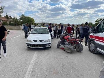 Konya’da ATV motor ile otomobil çarpıştı: 2 yaralı
