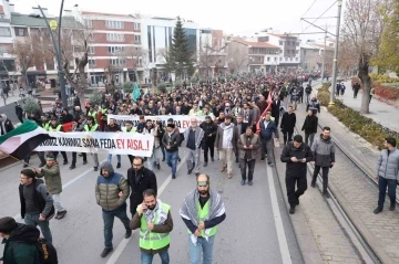 Konya’da binler Filistin için yürüdü
