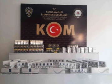 Konya’da kaçak sigara operasyonu
