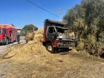 Konya’da kamyonette yangın
