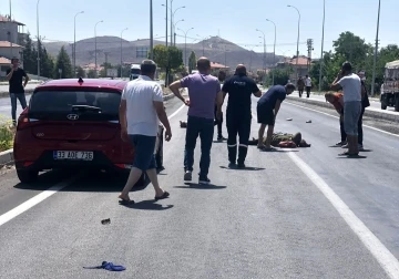 Konya’da karşıdan karşıya geçen yayaya otomobil çarptı
