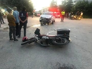 Konya’da otomobil ile motosiklet çarpıştı: 1 yaralı
