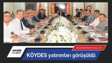 KÖYDES yatırımları görüşüldü