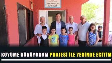 Köyüme Dönüyorum Projesi ile yerinde eğitim…