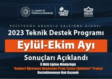 KUDAKA’dan ’Bayburt Öğretmen Akademisi Proje Yazma Eğitimleri’ projesine destek
