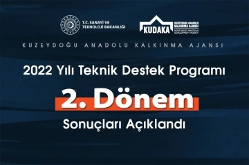 KUDAKA teknik destek programı 2. dönem sonuçları açıklandı
