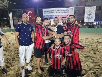 Kum futbol turnuvasında heyecan dolu final
