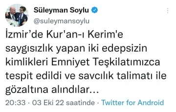 Kur’an-ı Kerim’e saldıran iki “edepsiz” yakalandı
