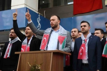 Kütahya’da AK Partili gençlerden İsrail’e tepki
