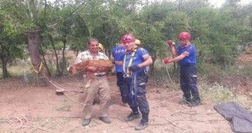 Kuyuya düşen keçiyi AFAD kurtardı