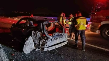 Kuzey Marmara Otoyolu’nda tır ile otomobil çarpıştı: 1 yaralı
