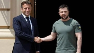 Macron ve Zelenskiy görüştü