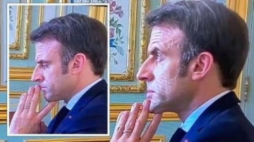 Macron'un tepkisi gündem oldu: Görüntüler ilk kez yayınlandı