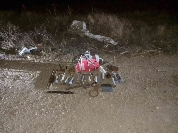 Madenden çalınan ürünler jandarma ekiplerince ele geçirildi
