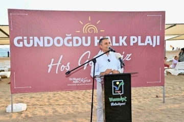 Manavgat Belediyesi Gündoğdu Halk Plajı açıldı
