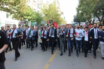 Manisa’da AK Parti’den Filistin’e destek yürüyüşü
