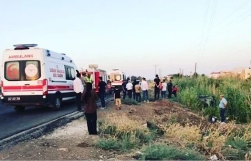 Mardin’de kontrolden çıkan otomobil takla attı: 5 yaralı
