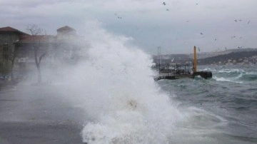 Marmara Denizi'nde fırtına uyarısı