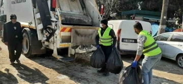 Marmaris temizlik ekipleri afet bölgesinde canla başla çalışıyor
