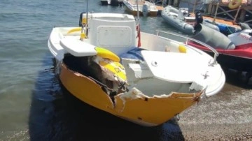 Marmaris'te sürat teknesi ile tekne dolmuş çarpıştı: 1 ölü, 5 yaralı