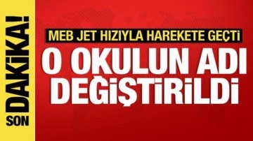 MEB jet hızıyla harekete geçti: Esat Oktay Yıldıran ismi değiştirildi