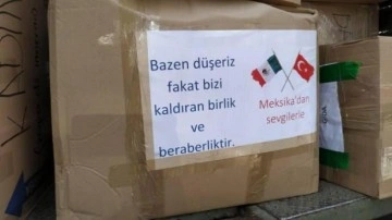 Meksika'dan Türkiye'deki depremzedeler için 140 ton yardım malzemesi