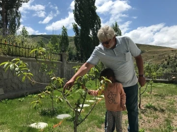 Memleketine dönen gurbetçiden örnek davranış; Ata topraklarına 500 adet meyve ağacı dikti
