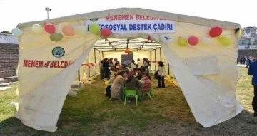 Menemen’de depremzede çocuklar için moral etkinliği