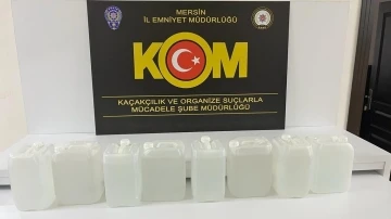 Mersin’de 40 litre etil alkol ele geçirildi
