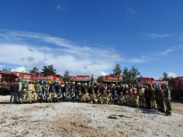 Mersin'de yangın ekiplerinin eğitimi tamamlandı