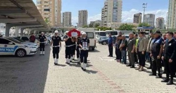 Mersin’de trafik kazasında ölen polis memuru için tören düzenlendi