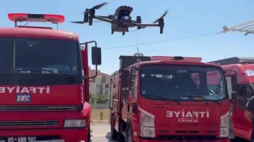 Merzifon itfaiyesi olayların tespitinde dron kullanmaya başladı
