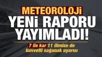 Meteoroloji duyurdu: 7 ile kar, Gaziantep dahil 11 ilimize de kuvvetli sağanak uyarısı!