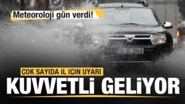 Meteoroloji gün verdi! Kuvvetli yağış geliyor! İstanbul, Ankara, İzmir...