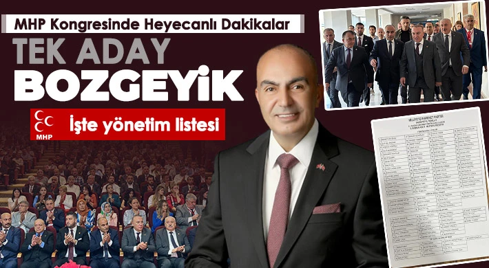 MHP Gaziantep İl Başkanı Bozgeyik Güven tazeledi! 