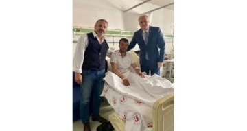 Milletvekili Koçer’den Pençe Kilit gazisine hastanede ziyaret