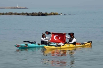 Milli mücadele ruhunu yaşatmak için 480 kilometrelik deniz yolunu kat edecekler
