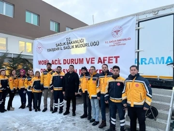 Mobil SAKOM afet bölgesi için Eskişehir’den hareket etti
