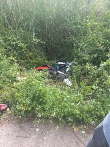Motosiklet ile su kanalına düşen sürücü hayatını kaybetti
