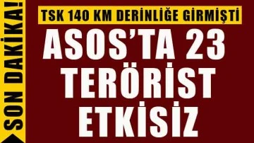 MSB açıkladı: TSK'nın Asos harekatında 23 terörist etkisiz hale getirildi!