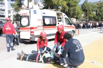 Muğla’da gerçeği aratmayan afet tatbikatı
