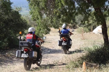 Nazilli’de yangınlara karşı havadan ve karadan denetim
