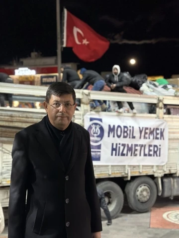 Nazilli mobil yemek hizmetleri tırı bölgeye ulaşıyor
