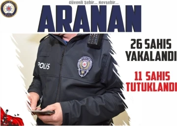 Nevşehir’de 18 kişi tutuklandı
