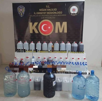 Niğde’de 182 litre sahte alkol yakalandı: 3 gözaltı
