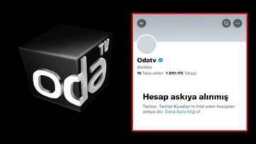 OdaTV'nin Twitter hesabı askıya alındı