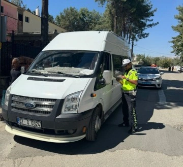 Öğrenci servisleri denetlendi