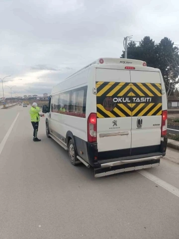 Okul servis araçlarına polis denetimi
