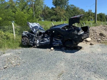 Ordu’da feci kaza: Cansız bedeni çıkarılırken otomobil alev aldı
