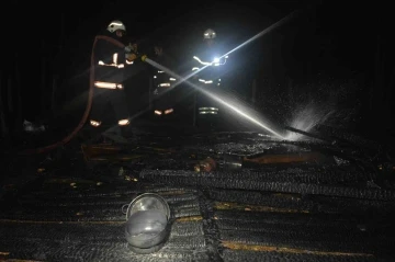 Ordu’da kulübe yangınında piknik tüpü bomba gibi patladı
